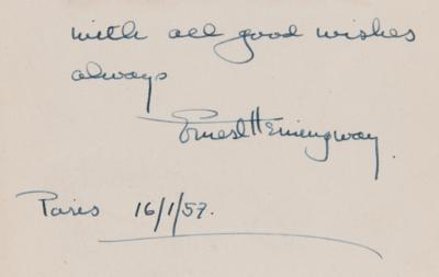 Lot #305 Ernest Hemingway Signed Book - The Old Man and the Sea - Image 2