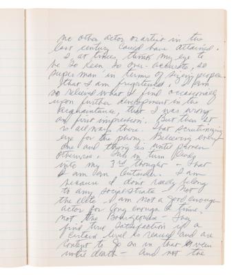 Lot #493 Robert Redford's Early Handwritten Diary (1959-1962) - Dated to the Start of His Professional Acting Career - Image 10