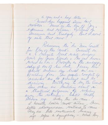Lot #493 Robert Redford's Early Handwritten Diary (1959-1962) - Dated to the Start of His Professional Acting Career - Image 7