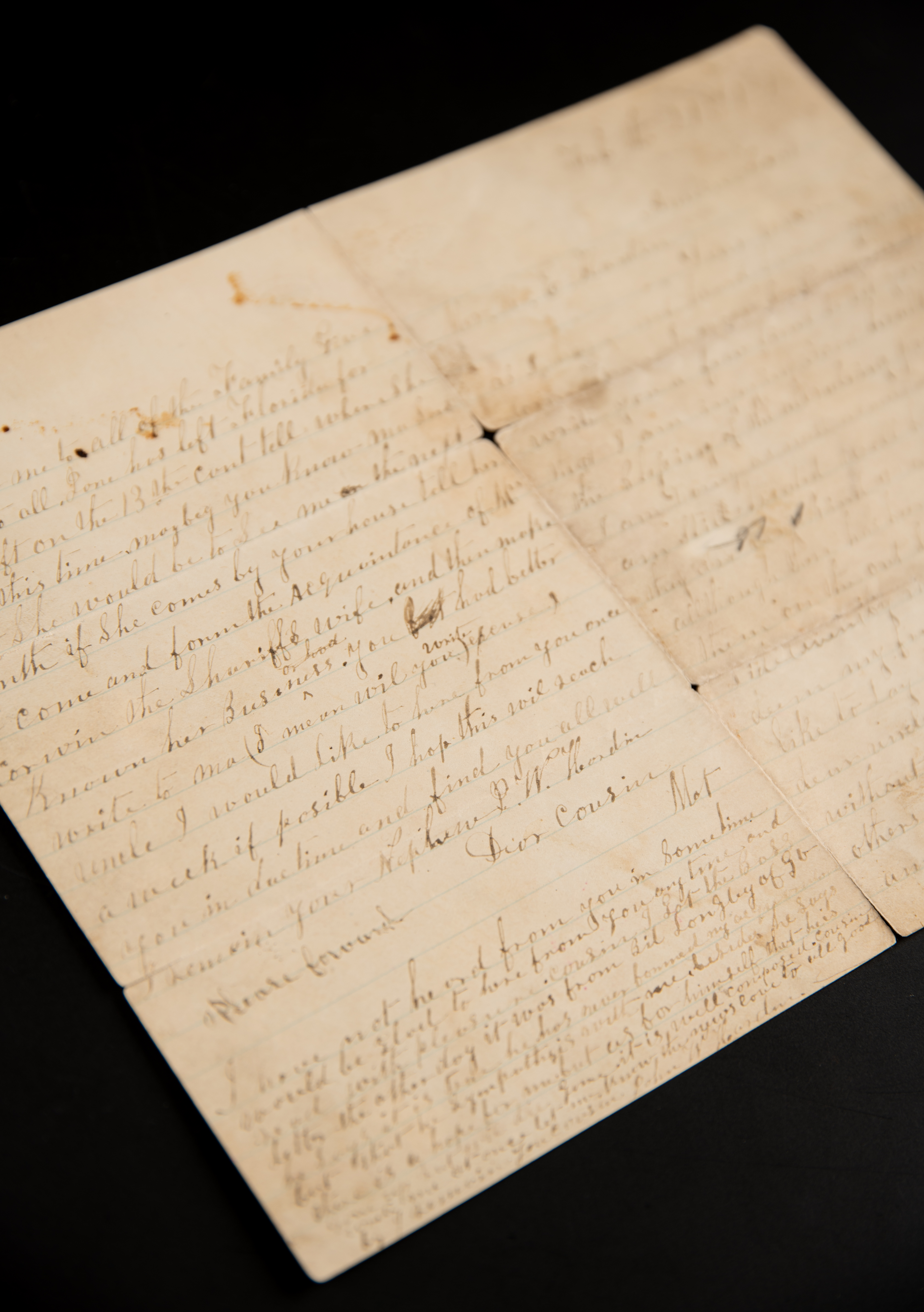 Lot #113 John Wesley Hardin Autograph Letter Signed from Jail: 