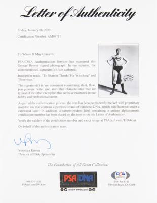 Lot #439 George Reeves Signed Photograph as Superman - Image 3