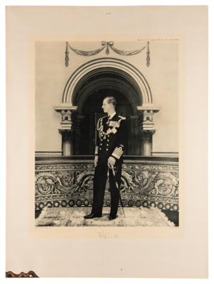 Lot #92 Queen Elizabeth II and Prince Philip (2) Oversized Signed Photographs - Image 2