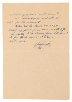 Lot #123 Lee Harvey Oswald Autograph Letter Signed to Brother from USSR - Warren Commission Exhibit No. 313: 