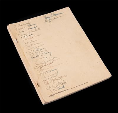Lot #106 Manhattan Project Atomic Bomb Report Signed by (24), with Oppenheimer, Fermi, Chadwick, and Lawrence - Image 1