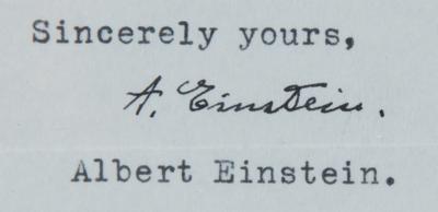 Lot #178 Albert Einstein Typed Letter Signed on the Topic of 'Flying Saucers' ?one of two known 'UFO' letters from the theoretical physicist - Image 4