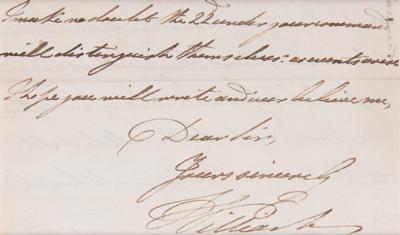 Lot #264 King William IV Partial Autograph Letter Signed - Image 2