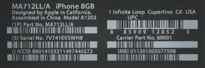 Lot #169 Apple iPhone (First Generation, Sealed 8GB) - Image 4