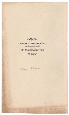 Lot #380 Earl Van Dorn Carte-de-Visite Photograph - Image 2