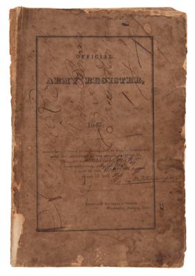 Lot #376 Mexican-American War: Captain Joseph Rowe Smith's Official Army Register for 1847 - Image 1