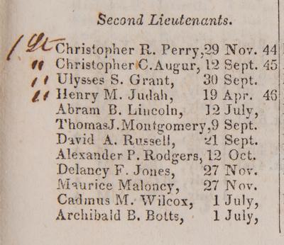 Lot #376 Mexican-American War: Captain Joseph Rowe Smith's Official Army Register for 1847 - Image 4