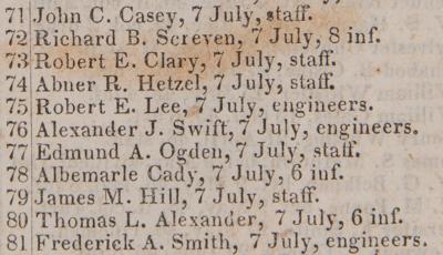 Lot #376 Mexican-American War: Captain Joseph Rowe Smith's Official Army Register for 1847 - Image 6