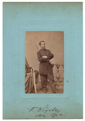 Lot #375 Franz Sigel Signed Photograph - Image 1