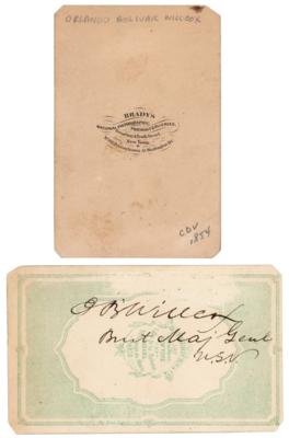 Lot #381 Orlando B. Willcox Signed Photograph and Unsigned Carte-de-Visite - Image 2