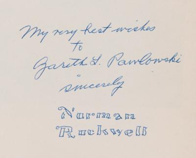 Lot #593 Norman Rockwell Signed Book - Image 2