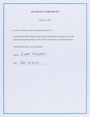 Lot #508 Liberty Bell 7 Flown Elbow Fitting - From the Collection of Curt Newport - Image 3