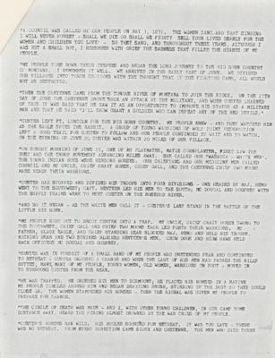 Lot #208 Chief Red Fox Signed Postcard - Image 5