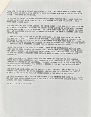 Lot #208 Chief Red Fox Signed Postcard - Image 6