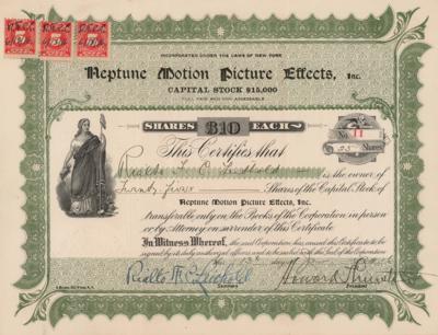 Lot #865 Howard Thurston Document Signed - Image 1