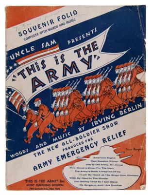 Lot #657 Irving Berlin Signed Sheet Music