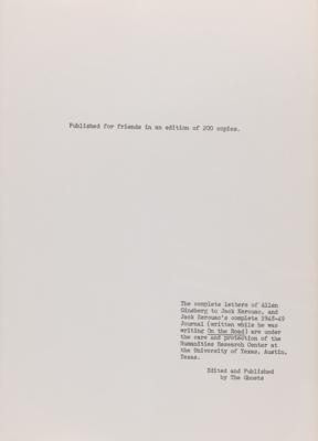 Lot #625 Jack Kerouac and Allen Ginsberg: Take Care of My Ghost, Ghost - Image 2