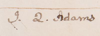 Lot #42 John Quincy Adams Document Signed as President - Image 2