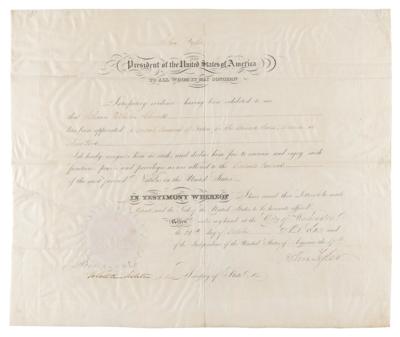 Lot #127 John Tyler Document Signed as President - Image 1