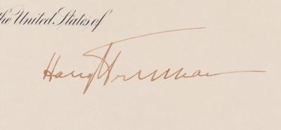 Lot #121 Harry S. Truman Document Signed as President - Image 2