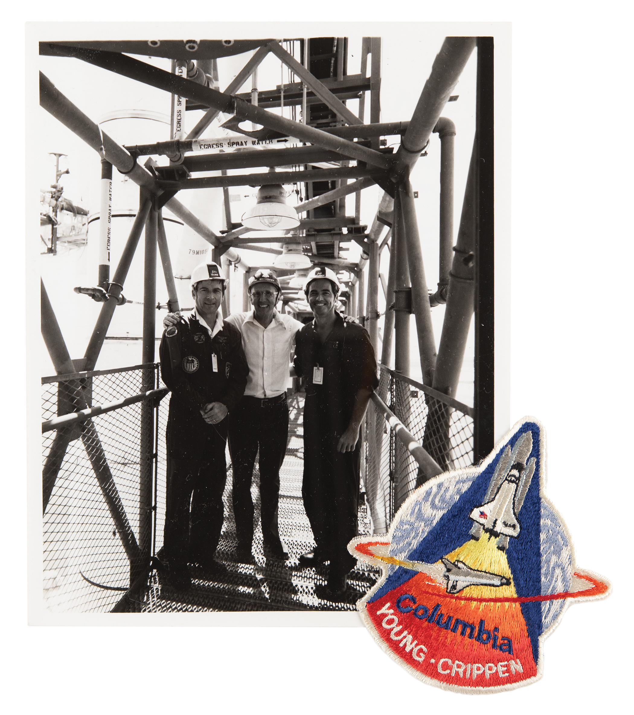 Lot #574 Guenter Wendt's STS-1 Crew-Presented Patch Patch - Image 1