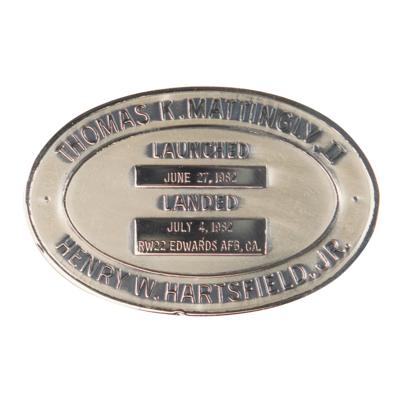 Lot #519 Shannon Lucid's STS-4 Unflown Robbins Medallion Medal - Image 2