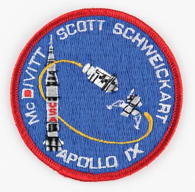 Lot #523 Jim McDivitt's Apollo 9 Flown Crew Patch: 