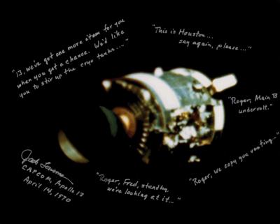 Lot #513 Jack Lousma Signed Oversized Photograph - Image 1