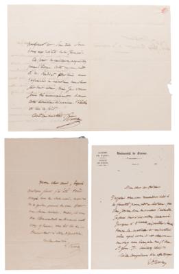 Lot #220 Jean-Baptiste Dumas (3) Autograph Letters