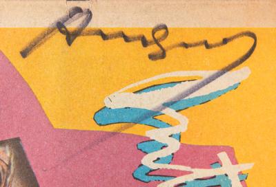 Lot #598 Andy Warhol Signed Interview Magazine - Image 2