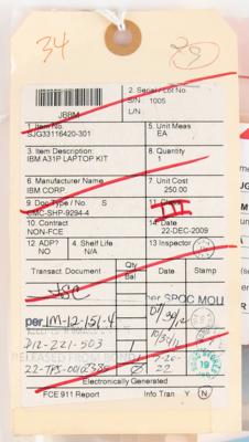 Lot #489 ISS Flown IBM Laptop PCMCIA Strain Relief Kits (2) Kit - Image 3
