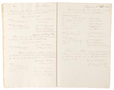 Lot #328 Matthew C. Perry Multi-Signed (24x) USS Constitution and USS Brandywine Requisition Book - Image 12