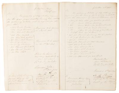 Lot #328 Matthew C. Perry Multi-Signed (24x) USS Constitution and USS Brandywine Requisition Book - Image 5