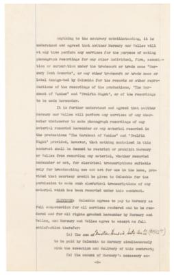 Lot #873 Orson Welles and John Houseman Document Signed - Image 3