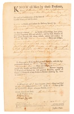 Lot #306 Matthew Thornton Autograph Document