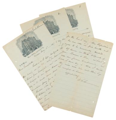 Lot #334 William T. Sherman Autograph Letter Signed: ?We did not dream in 1865, that we would have to apologize for our conduct in the War? - Image 1
