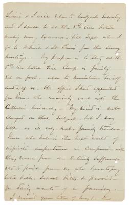 Lot #334 William T. Sherman Autograph Letter Signed: ?We did not dream in 1865, that we would have to apologize for our conduct in the War? - Image 3