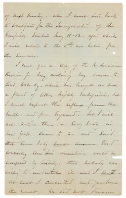 Lot #334 William T. Sherman Autograph Letter Signed: ?We did not dream in 1865, that we would have to apologize for our conduct in the War? - Image 5