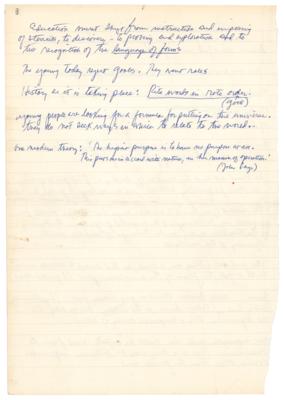 Lot #765 Robert Redford Handwritten Manuscript - An Introspection on Himself, Media, Drugs, Health, Acting, and More - Image 9