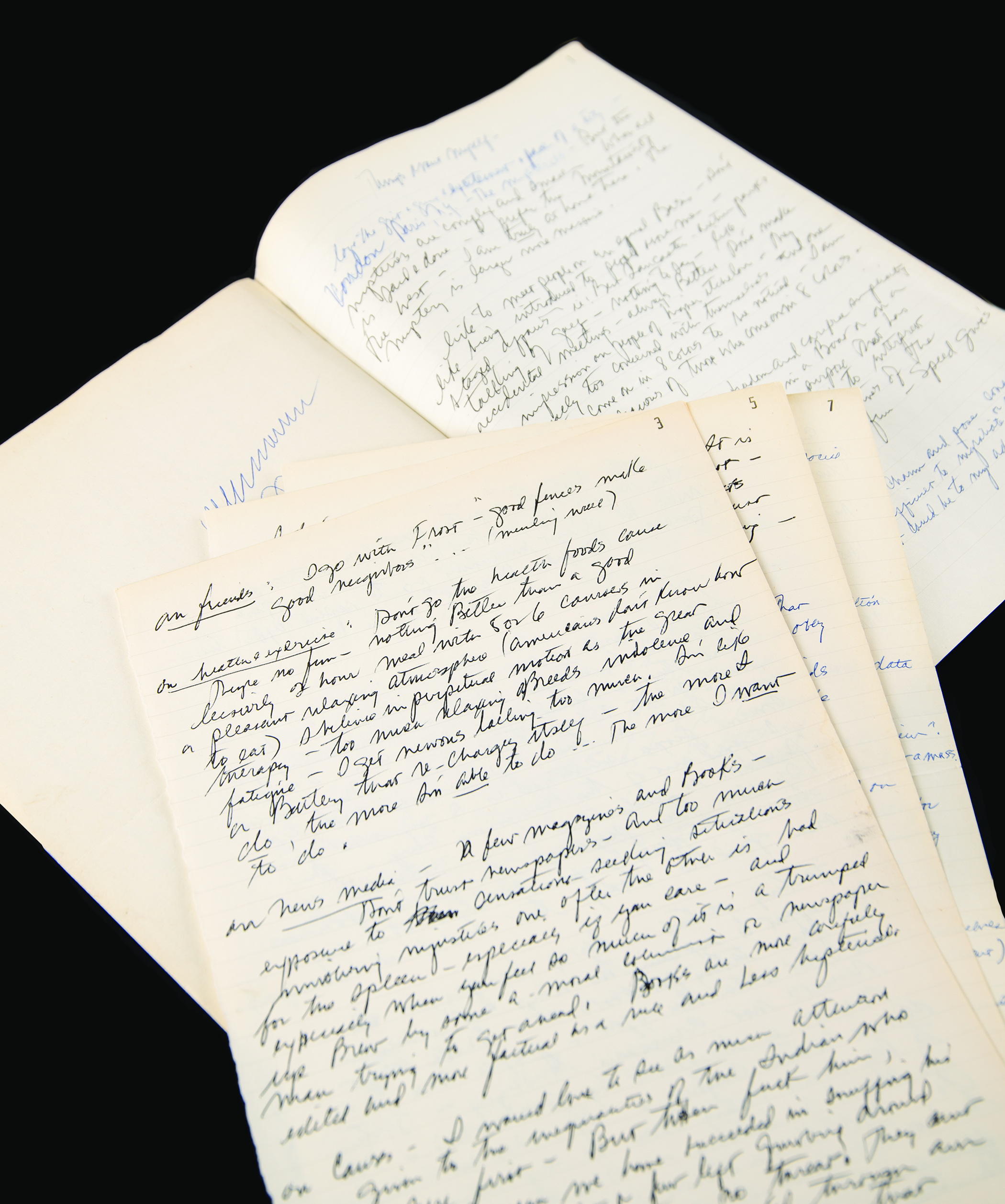 Lot #765 Robert Redford Handwritten Manuscript -