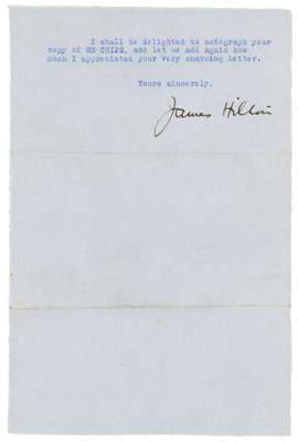 Lot #622 James Hilton Typed Letter Signed - Image 2