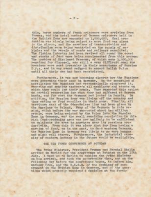 Lot #340 Montgomery of Alamein Signed Typescript of 'The Struggle to Rehabilitate Germany' - Image 4