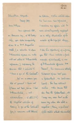 Lot #608 Frederick Rolfe Autograph Letter Signed - Image 2