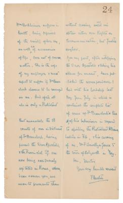 Lot #608 Frederick Rolfe Autograph Letter Signed - Image 4