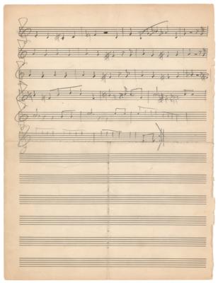 Lot #636 Frederick Loewe Autograph Musical Manuscript for 'We All Had a Glorious Time,' an Unpublished Song from Camelot - Image 2