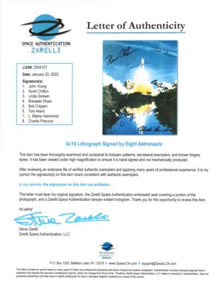 Lot #550 Space Shuttle Astronauts Multi-Signed Photograph with John Young and Bob Crippen - Image 2