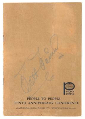 Lot #601 Walt Disney Signed Program